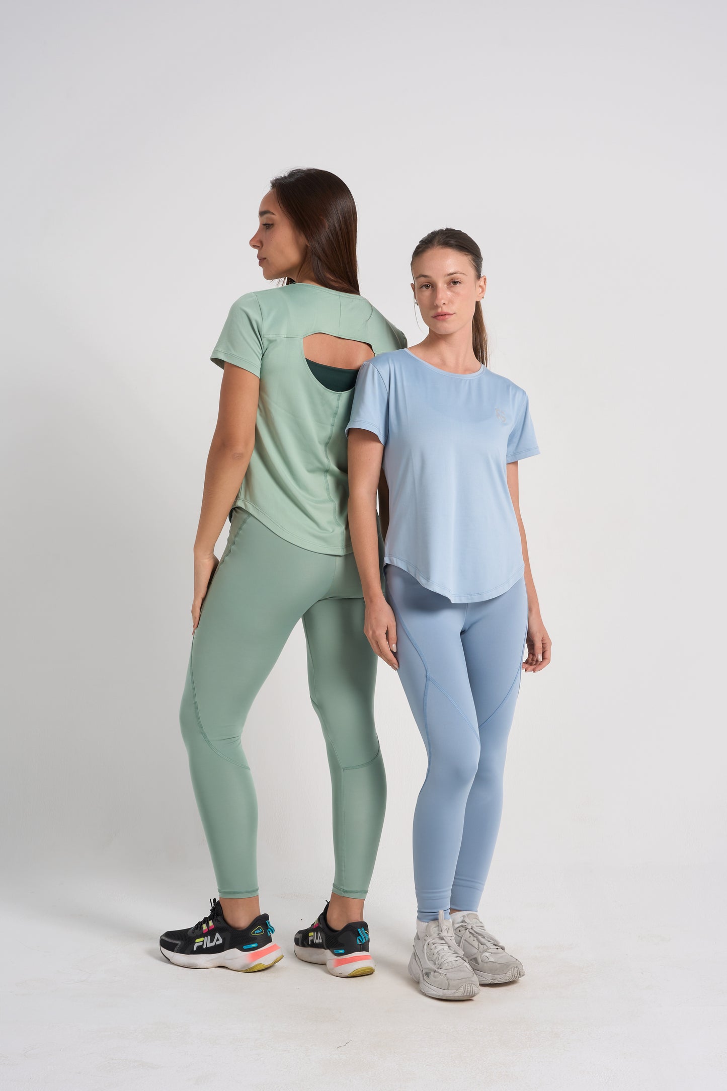 Merge Leggings - Light Blue