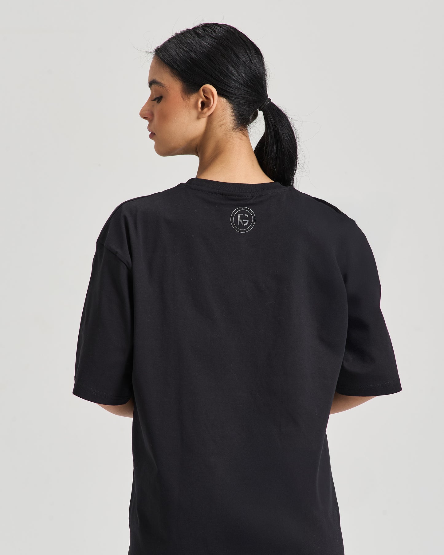 Recover Oversized Tee - Black (Unisex)