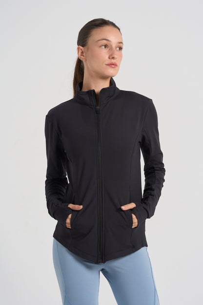 Blaze Long Sleeve Full Zip - Black