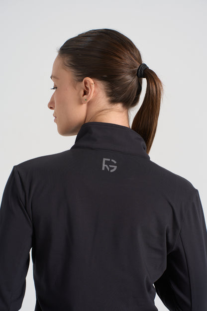 Blaze Long Sleeve Full Zip - Black