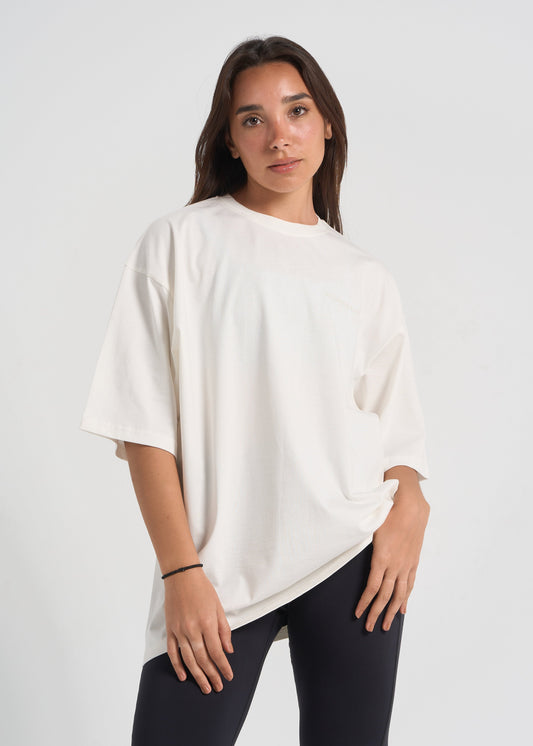 Recover Oversized Tee - Off White (Unisex)