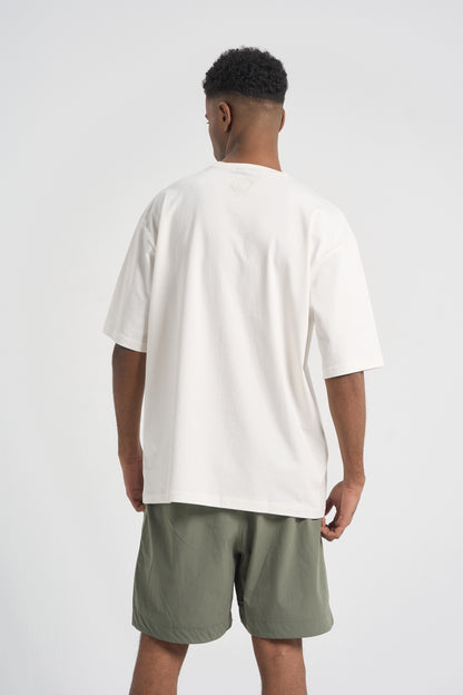 Recover Oversized Tee - Off White (Unisex)