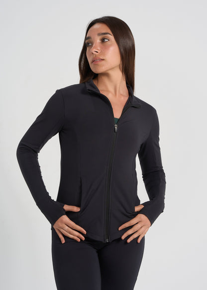 Blaze Long Sleeve Full Zip - Black