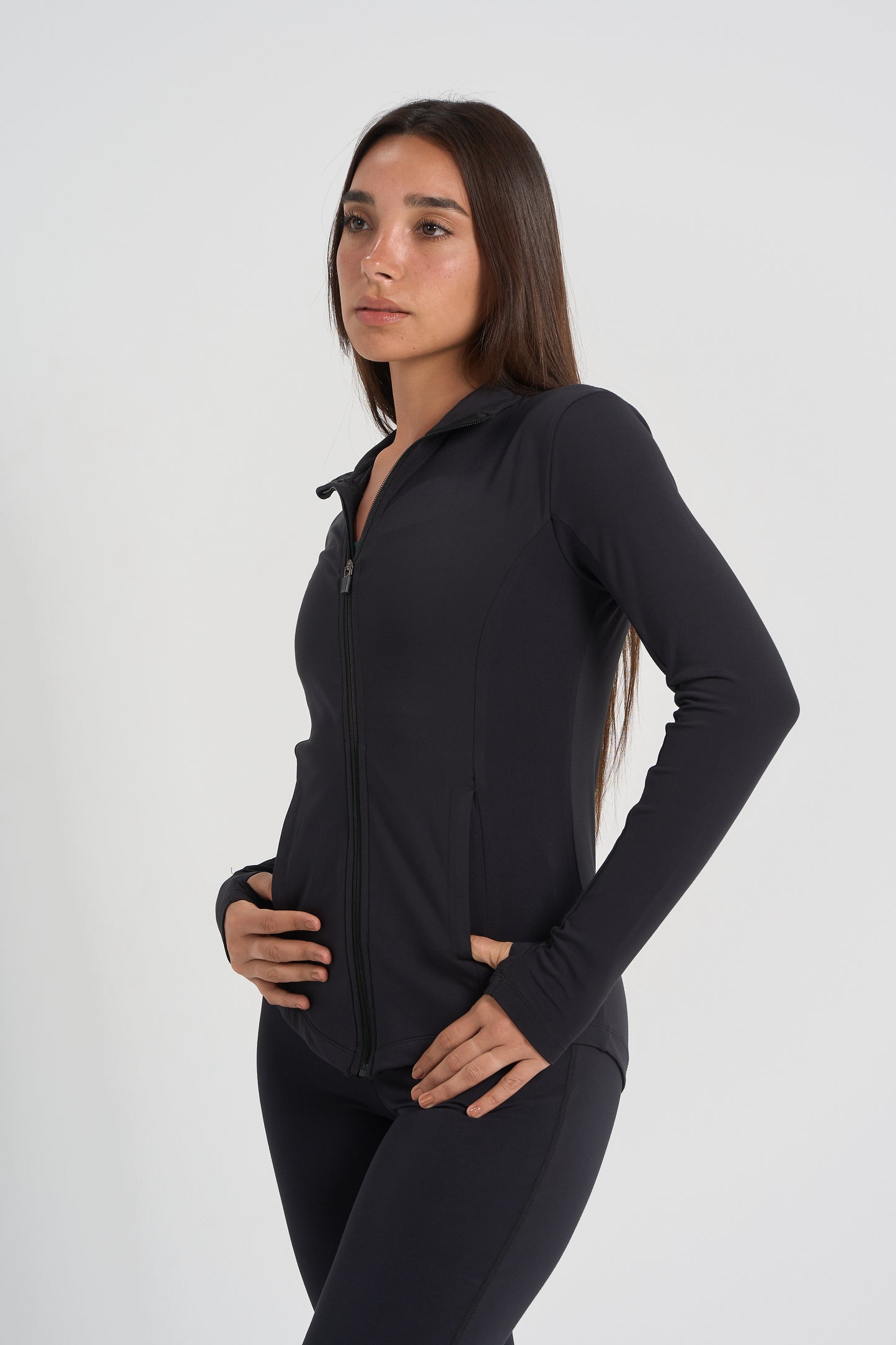 Blaze Long Sleeve Full Zip - Black