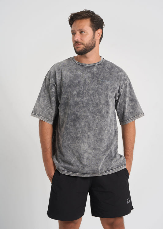 Recover Oversized Tee - Washed Grey (Unisex)